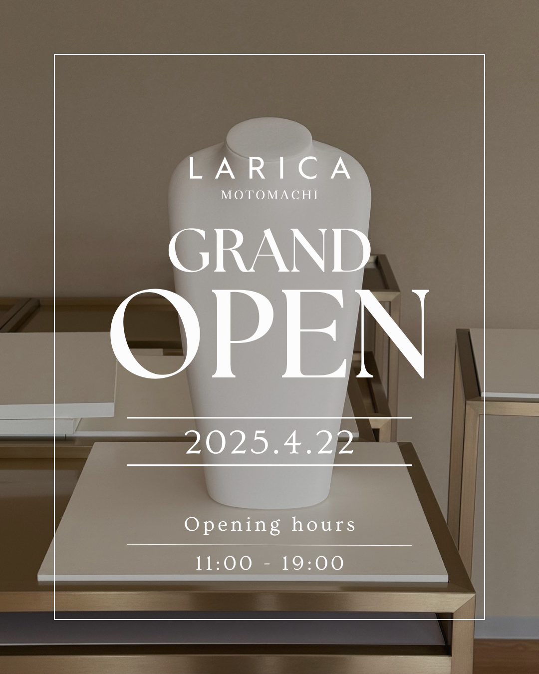 LARICA元町本店✨GRAND OPEN日時のお知らせ