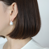 K10 Baroque Pearl Diamond Pierce