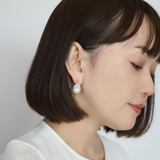 K10 Baroque Pearl Diamond Pierce