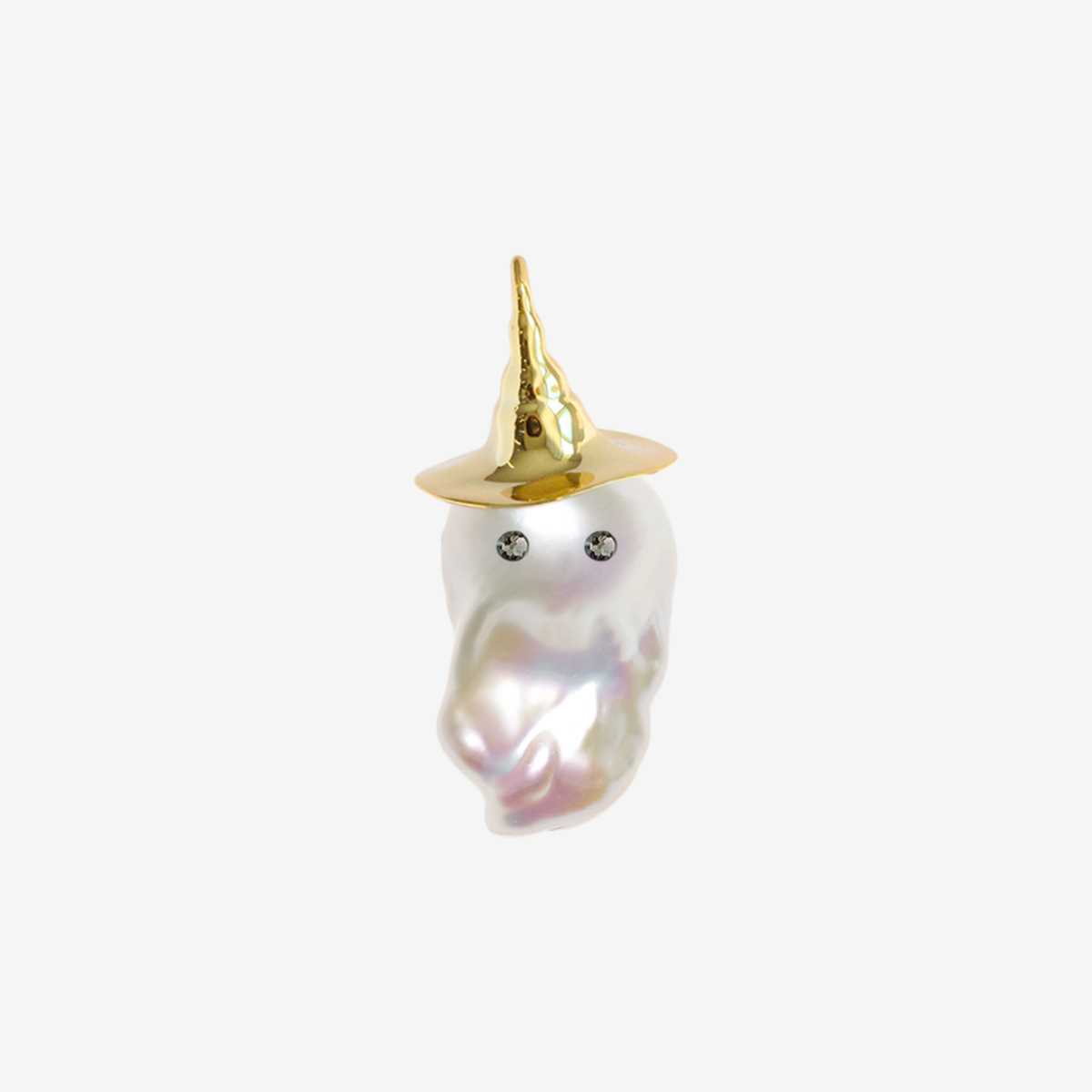 ☆真夜中SALE☆LARICA バロックパール ペンダントトップ Hat Ghost Baroque Pearl Pendant Top(GOLD) – LARICA