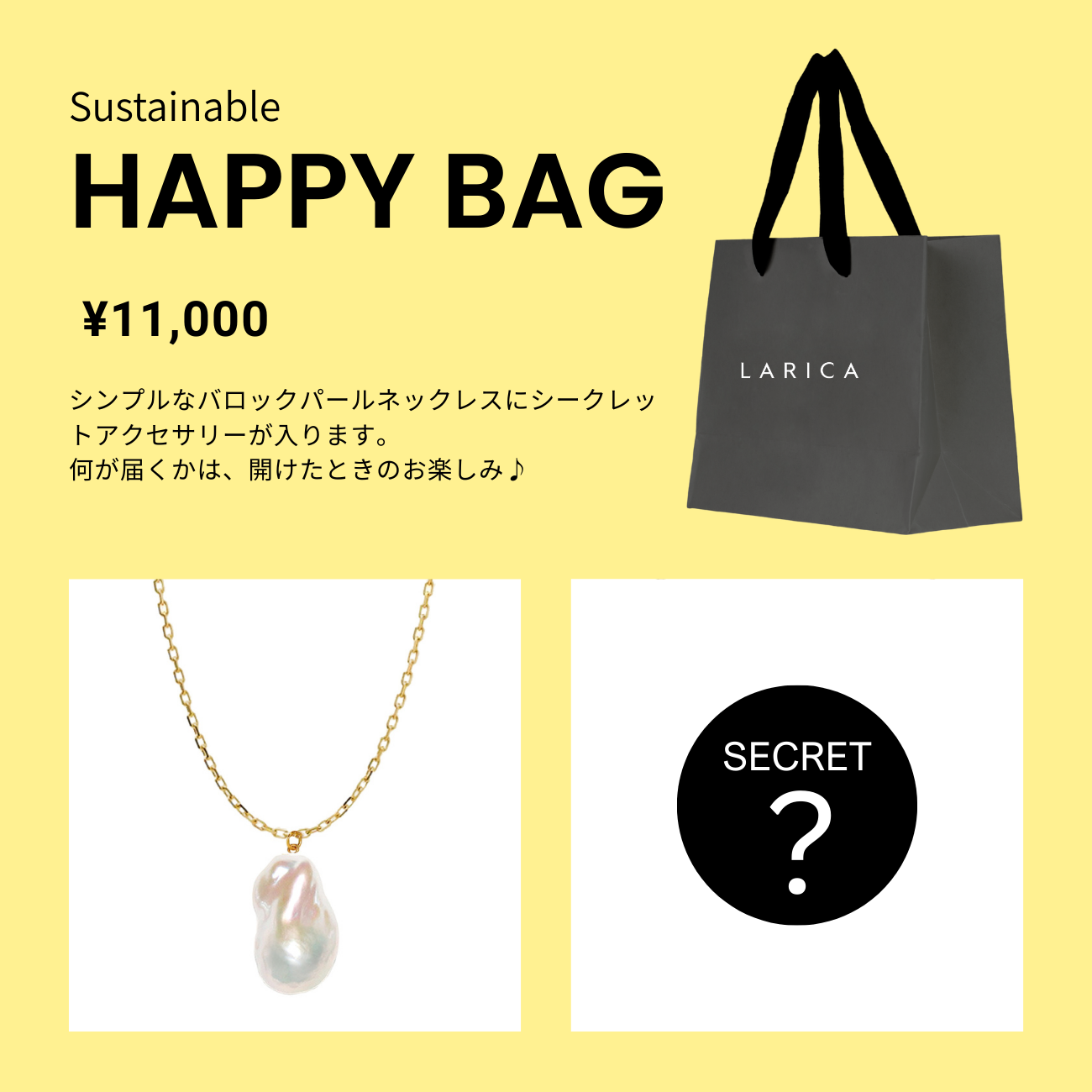 Sustainable HAPPY BAG 【¥11,000】 – LARICA