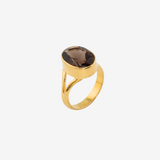 Natural Stone Ring(Smoky Quartz)