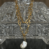 Baroque Pearl Y Necklace