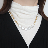 Coin Pearl Necklace