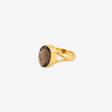 Natural Stone Ring(Smoky Quartz)