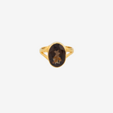 Natural Stone Ring(Smoky Quartz)