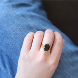 Natural Stone Ring(Smoky Quartz)