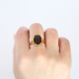 Natural Stone Ring(Smoky Quartz)