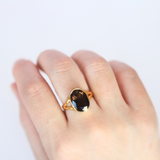 Natural Stone Ring(Smoky Quartz)