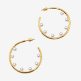 Dot Pearl Hoop Pierce