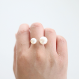 Round Pearl Folk Ring