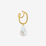 Double Line Baroque Pearl Ear Cuff