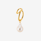 Double Line Baroque Pearl Ear Cuff