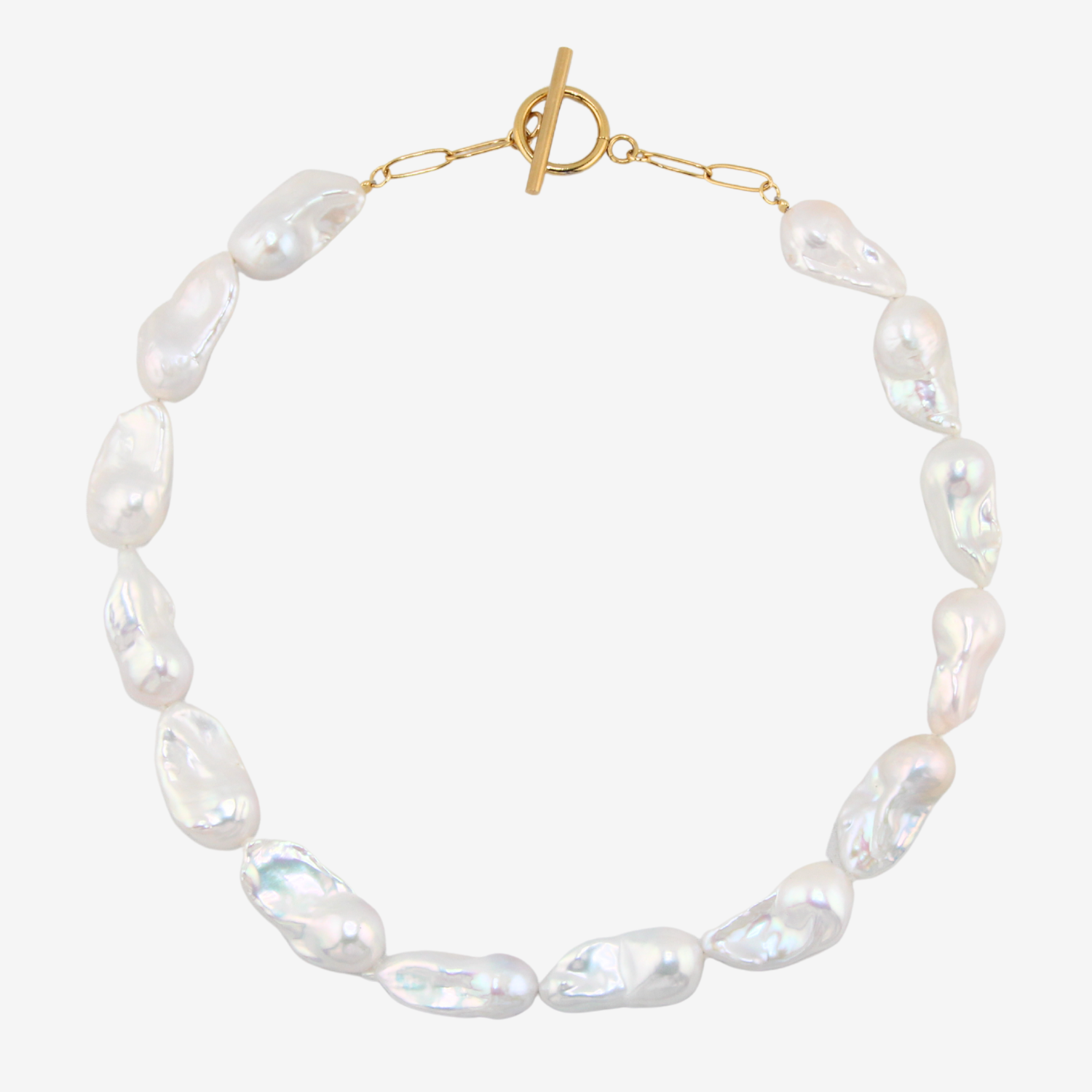 Baroque Pearl Statement Necklace – LARICA Baroque Pearl Statement Necklace – LARICA