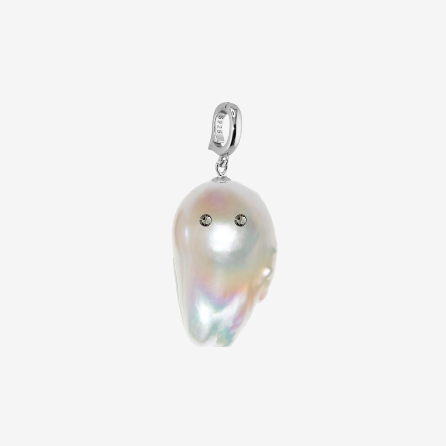 Ghost Baroque Pearl Pendant Top(SILVER) – LARICA Ghost Baroque Pearl Pendant Top(SILVER) – LARICA