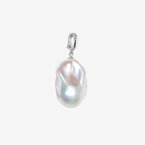 Baroque Pearl Pendant Top(SILVER)