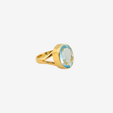 Natural Stone Ring(Blue Topaz)