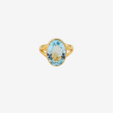 Natural Stone Ring(Blue Topaz)