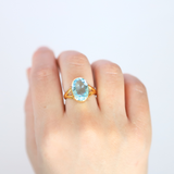Natural Stone Ring(Blue Topaz)