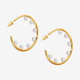 Dot Pearl Hoop Pierce
