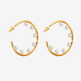 Dot Pearl Hoop Pierce