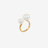 Round Pearl Folk Ring