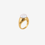 Coin Pearl Ring