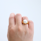 Coin Pearl Ring