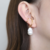 Double Line Baroque Pearl Ear Cuff