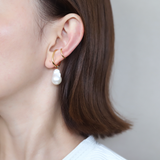 Double Line Baroque Pearl Ear Cuff