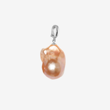 Color Baroque Pearl Pendant Top(SILVER)