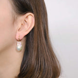 Baroque Pearl Drop Pierce/Earring