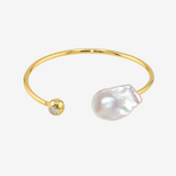 Zirconia Baroque Pearl Bangle