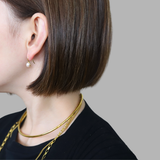 ［larica petit］Pearl Hook Pierce -S