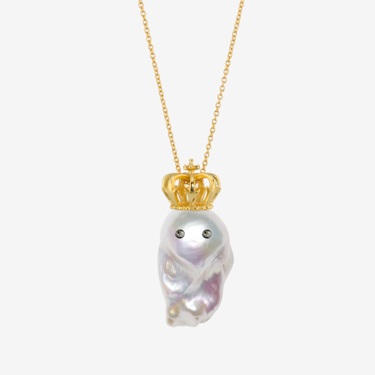 King Ghost Baroque Pearl Pendant Top – LARICA King Ghost Baroque Pearl Pendant Top – LARICA