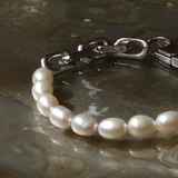 Pearl×Chain Bracelet