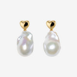 Mini Heart Baroque Pearl Pierce