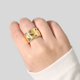 Texture Wide Ring