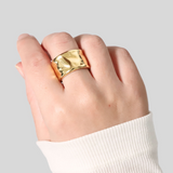 Texture Wide Ring