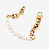 Pearl×Chain Bracelet