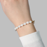 Pearl×Chain Bracelet