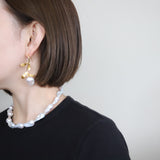Flower Baroque Pearl Pierce