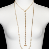 Pearl×Chain Necklace（Short）