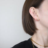 2way Zirconia×Baroque Pearl Pierce