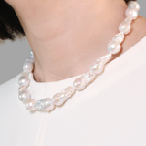 Baroque Pearl Statement Necklace