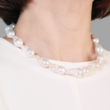 Baroque Pearl Statement Necklace