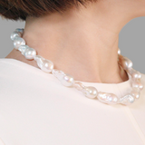 Baroque Pearl Statement Necklace