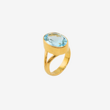 Natural Stone Ring（Blue Topaz）