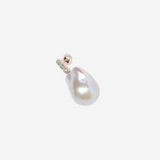 K10 Baroque Pearl Diamond Earrings