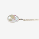 K10 Baroque Pearl Diamond Necklace